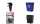 Rubbermaid Papierkorb, 26,6 Liter, rechteckig, PE, schwarz (71240016)