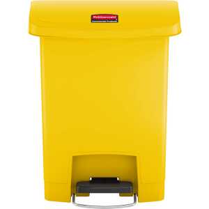 Rubbermaid Tret-Abfalleimer Slim Ji m, 30 Liter, gelb (71240027)