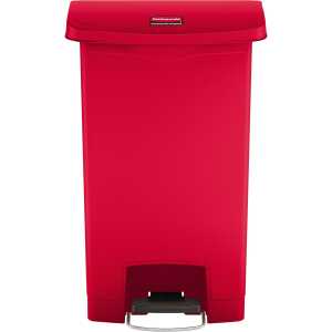 Rubbermaid Tret-Abfalleimer Slim Ji m, 50 Liter, rot (71240029)