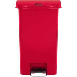 Rubbermaid Tret-Abfalleimer Slim Ji m, 68 Liter, rot (71240035)