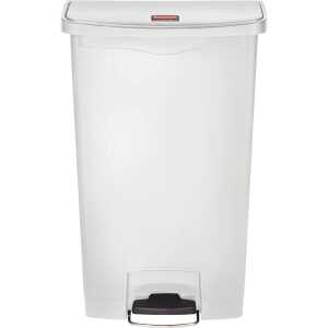 Rubbermaid Tret-Abfalleimer Slim Ji m, 68 Liter, weiß (71240036)