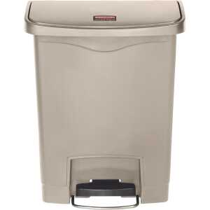 Rubbermaid Tret-Abfalleimer Slim Ji m, 90 Liter, beige (71240038)