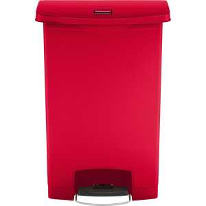 Rubbermaid Tret-Abfalleimer Slim Ji m, 90 Liter, rot (71240041)