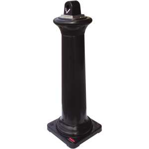 Rubbermaid Standascher GroundsKeepe r Tuscan, rund, schwarz (71240089)