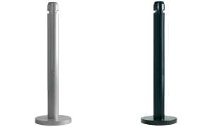 Rubbermaid Standascher Smokers Pol e, rund, schwarz (71240092)