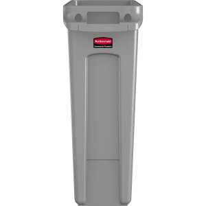 Rubbermaid Abfallbehälter Slim Jim mit Lüftungskanälen, grau (71240198