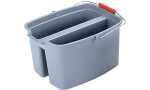 Rubbermaid Doppeleimer, 18 Liter, P P, grau (71240200)