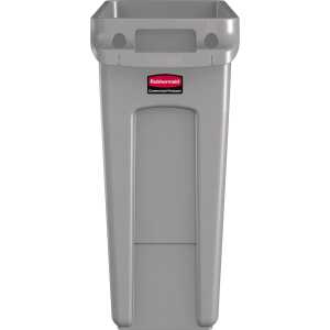Rubbermaid Abfallbehälter Slim Jim mit Lüftungskanälen,grau (71240213)