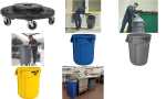 Rubbermaid Container BRUTE 75,7 Lit er, aus PP, gelb...