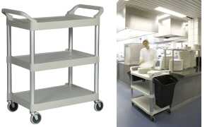 Rubbermaid Mehrzweckwagen, 3 Etagen , platinum (71240247)