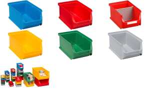 allit Sichtlagerkasten ProfiPlus Bo x 2, aus PP, rot (71510006)