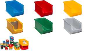 allit Sichtlagerkasten ProfiPlus Bo x 3, aus PP, rot (71510021)