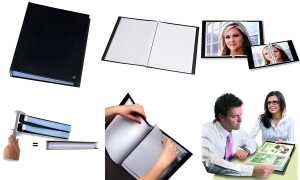 Sichtmappe A3 24 Hüllen schwarz 20mm Rückenbreite