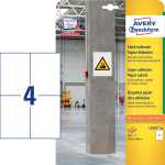 Papier-Etiketten - A4, 80 Stück, 105 x 148 mm, stark...