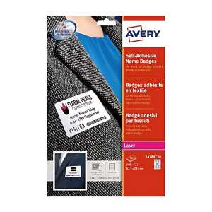Zweckform AVERY Badges adhésifs, 63,5 x 29,6 mm, blanc (7214784)