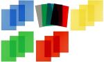 pavo Einbanddeckel, DIN A4, PVC, fa rbig sortiert, 0,20...