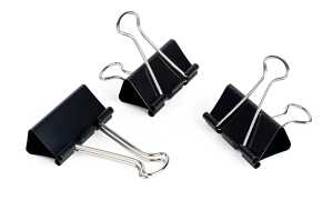 pavo Foldback-Klammer, (B)25 mm, Kl emmweite 9 mm, schwarz (7300114)