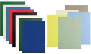 pavo Einbanddeckel, Lederstruktur, DIN A4, blau (7300149)