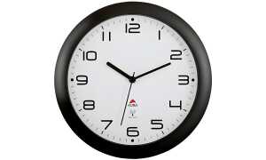 ALBA Funkwanduhr HORNEWRC N, schw arz, Durchmesser: 300 mm (74800016)