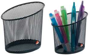 ALBA Stifteköcher MESHCUP, aus Dr ahtmetall, schwarz (74800031)