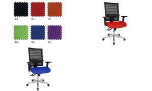 Topstar Bürodrehstuhl P 91 NET, r ot (77240127)