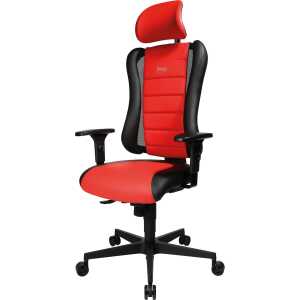 Topstar Bürodrehstuhl Sitness RS, schwarz / rot (77400104)