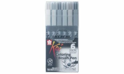 SAKURA Pinselstift Koi Coloring Bru sh, 6er Etui, grau (8012052)