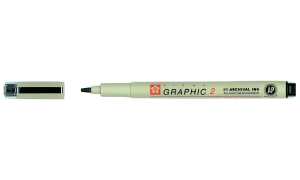 SAKURA Grafikstift PIGMA GRAPHIC 2, schwarz (8012100)