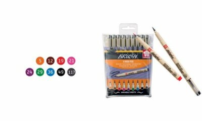 SAKURA Pinselstift PIGMA BRUSH, 9er Etui, farbig sortiert (8012109)