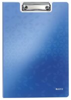 LEITZ Klemmbrett-Mappe WOW DIN A4 Polyfoam blau-metallic...