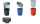 HAN Papierkorb MOBIL XXL, 50 Liter, PP, rund, blau (81420028)