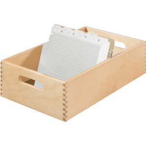 HAN Holz-Karteitrog A5 quer, für 1. 000 - 1.500 Karten (81420206)