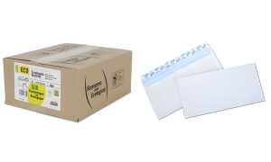 GPV Briefumschläge, DL, 110 x 220 m m, weiß, ohne Fenster (81600054)