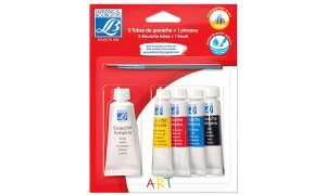 LEFRANC BOURGEOIS Gouachefarbe, 5er Set, 4 x10ml + 1 x20ml (81700015)