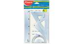 Maped Geometrie-Set Medium Start 24 2, 4-teilig, transparent