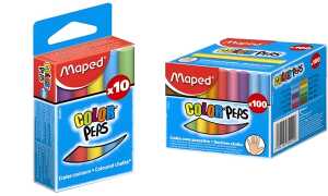 Maped Wandtafelkreide COLORPEPS, r und, farbig sortiert (82935021)