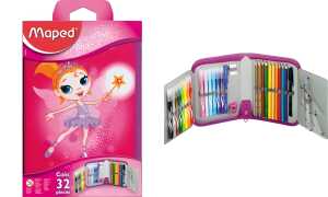 Maped Schüleretui Fairy, aus Polyes ter, pink, befüllt (82967812)