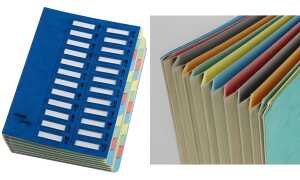 emey Ordnungsmappe Junior Clip, 12 Fächer, Zahlenskala, blau (83000069