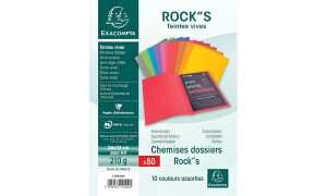 EXACOMPTA 50 Aktendeckel ROCKS 220 g/qm + 100 Aktendeckel (83100002)