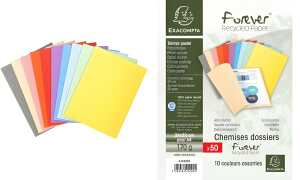 Exacompta EXACOMPTA Aktendeckel FOREVER 180, DIN A4, farbig sortiert