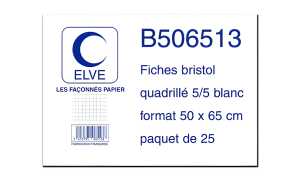 ELVE Karteikarten, 500 x 650 mm, ka riert, weiB (83500062)