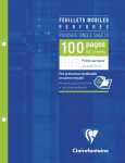 Clairefontaine Feuillets mobiles 17 0 x 220 mm,...