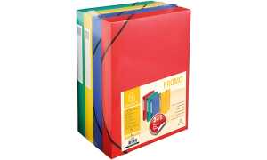 Exacompta EXACOMPTA Sammelbox, 40 mm, farbig sortiert, Promopack 3+1