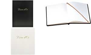 Gästebuch cuir Alpille 26X22 weiß