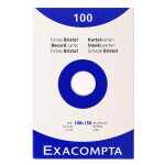 Exacompta EXACOMPTA Karteikarten, 100 x 150 m m, blanko, weiß
