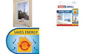 tesa MOLL Thermo Cover Fensterisoli erfolie, 1,7 m x 1,5 m (8705430)