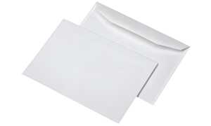 MAILmedia Briefumschläge C5 naßkleb end, ohne Fenster, weiß (8710632)