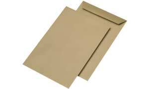 MAILmedia Versandtaschen E4 naßkleb end, ohne Fenster, braun (8710907)