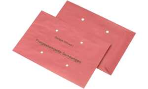 MAILmedia Versandtasche Freigestem pelte Sendungen, B4, rot (8711013)