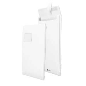 SECURITEX Faltenversandtasche, C4, weiß, mit Fenster (8711211)